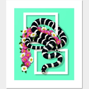 California Kingsnake Flowery - Emerald Model Posters and Art